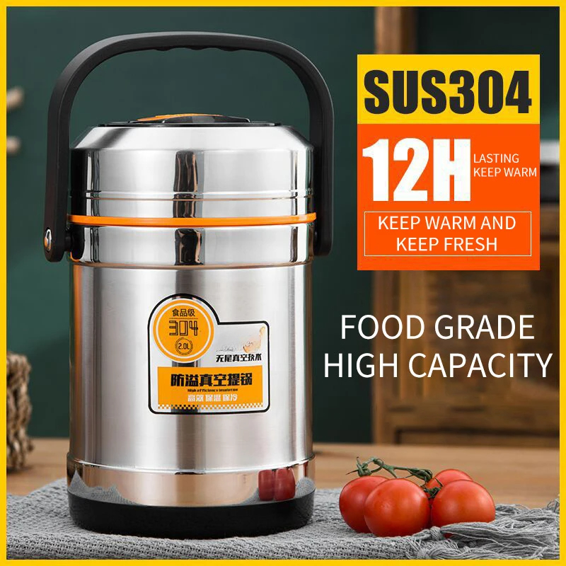 Baby Food Warmer - Stainless Steel Vacuum Thermal Lunch Box