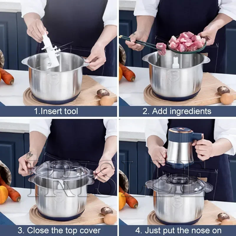 5L Electric Meat Grinders 304  - огляд і ціна Baby Food Vegetables
