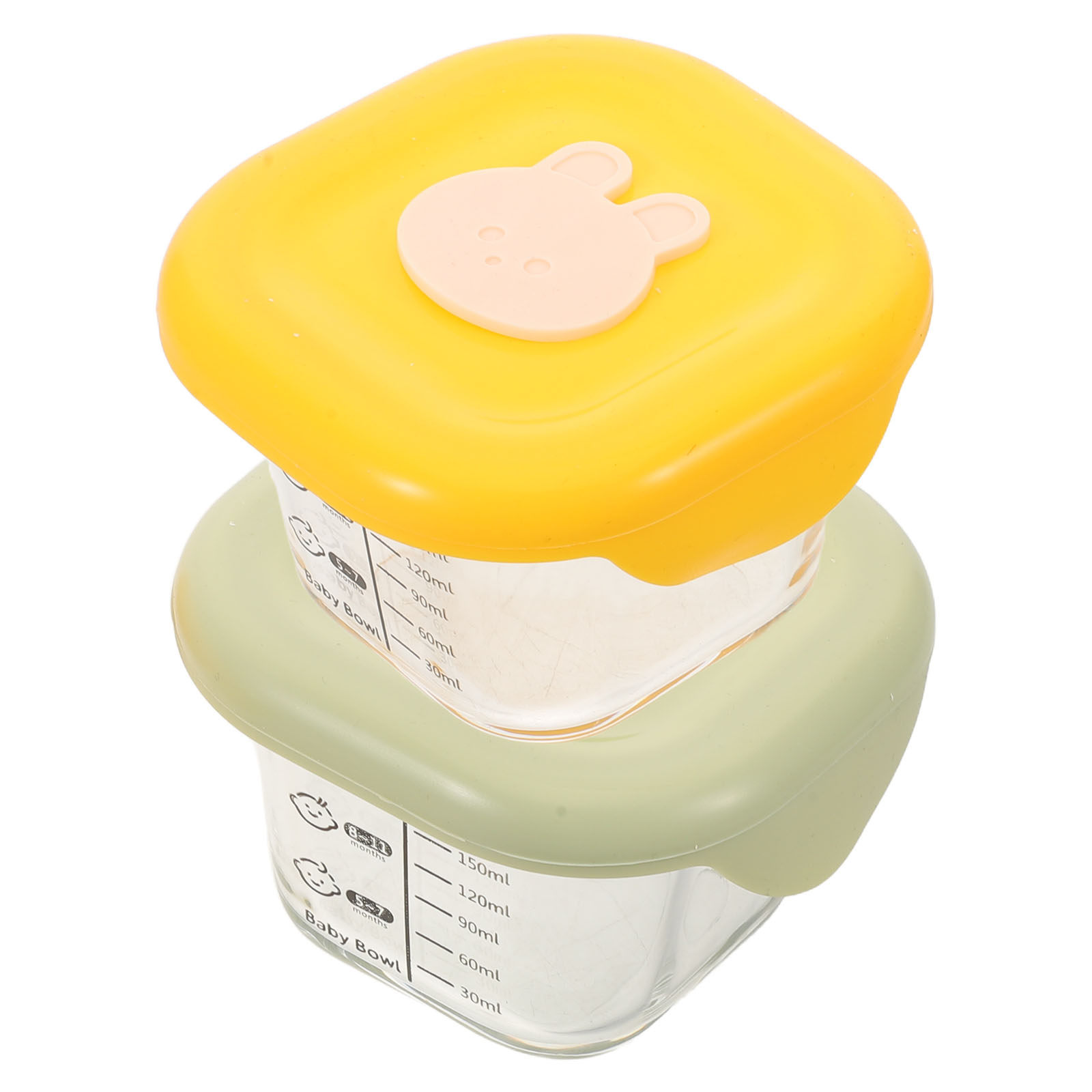 2Pcs Baby Food Storage Contain - огляд і ціна Baby Food Jars With Lids