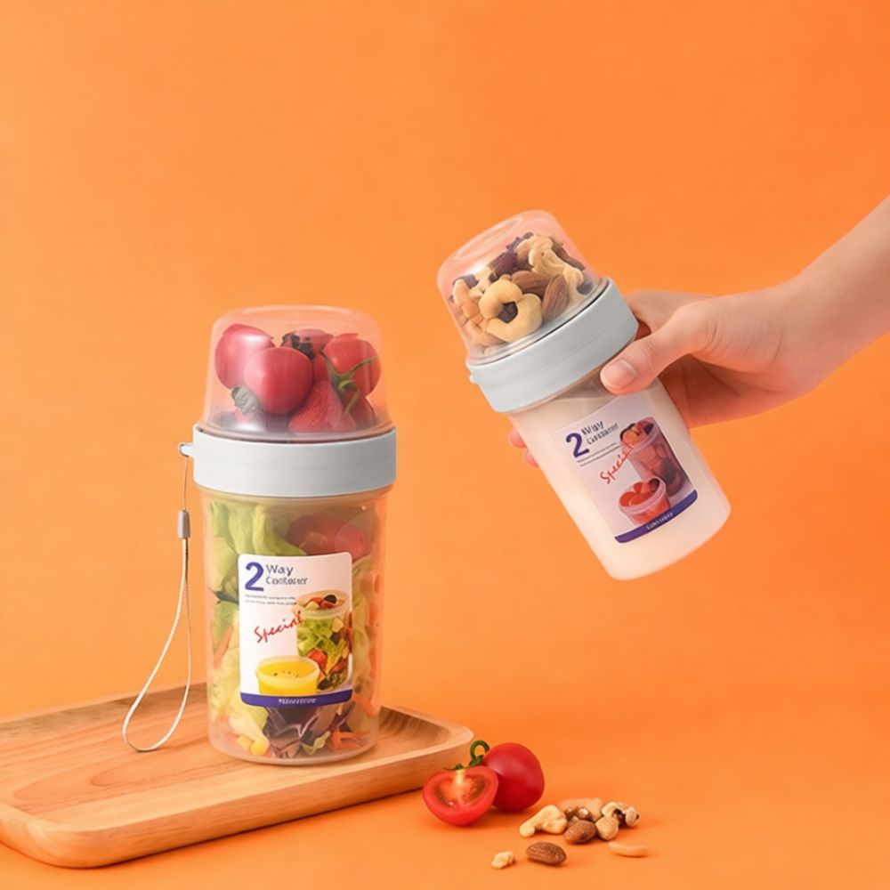 Portable Double Layer Storage  - огляд і ціна Baby Food Jars With Lids