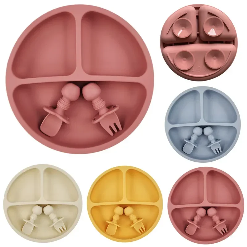 3Pcs Silicone Baby Feeding Set - огляд і ціна Baby Food Jars With Lids