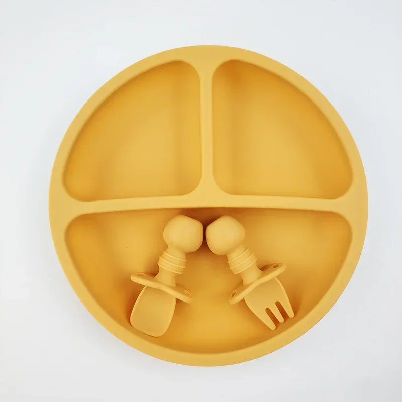 3Pcs Silicone Baby Feeding Set - огляд і ціна Baby Food Jars With Lids