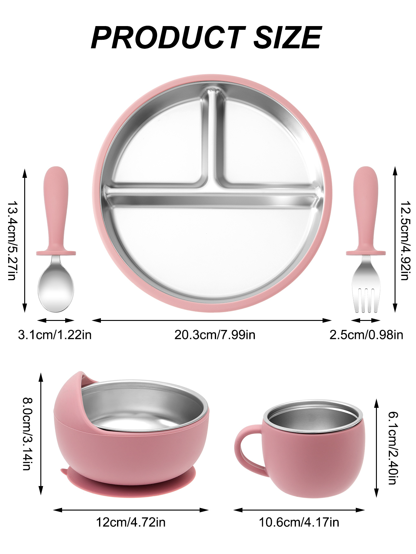 5PCS Stainless Steel Detachabl - огляд і ціна Baby Food Menu