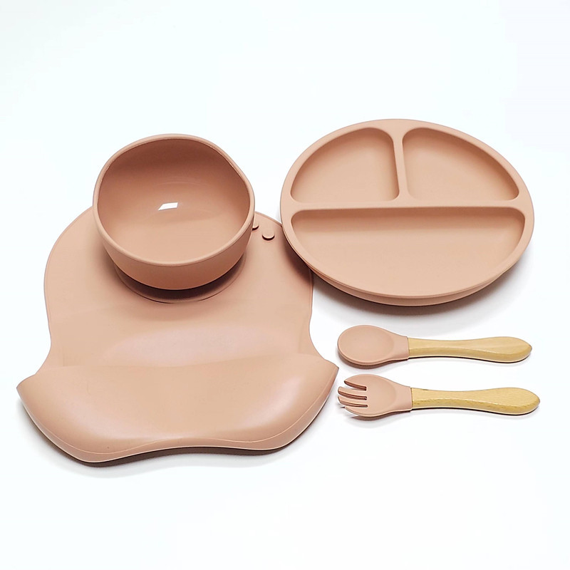 5pcs Children's Silicone Dinne - огляд і ціна Baby Food Menu